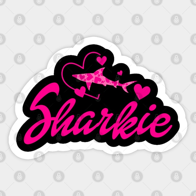 Cute Shark Mens Womens Kids Funny Shark Sticker by KsuAnn